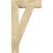 Ekena Millwork Traditional Block Rough Sawn Bracket, Douglas Fir, 4"W x 16"D x 28"H BKT04X16X28TRA05RDF - alternate 4